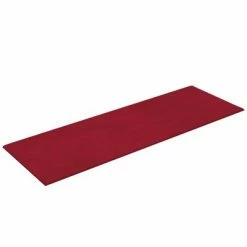 VidaXL Panneaux muraux 12 pcs Rouge bordeaux 90x30 cm Velours 3,24 m² -Matériaux de construction Soldes image 5 343923