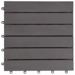 VidaXL Carreaux de terrasse 10 pcs Délavage gris 30x30 cm Acacia solide -Matériaux de construction Soldes image 5 46586