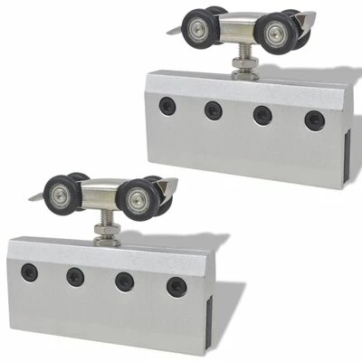 VidaXL Porte coulissante Verre et aluminium 178 cm Argenté 7 VidaXL Porte coulissante Verre et aluminium 178 cm Argenté – Image 5