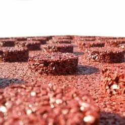 VidaXL Carreaux de protection antichoc 6pcs Caoutchouc 50x50x3cm Rouge -Matériaux de construction Soldes image 5 91786