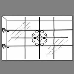 Grilles de sécurité pour fenêtre 69 x 114 cm 13 Grilles de sécurité pour fenêtre 69 x 114 cm -Matériaux de construction Soldes image 6 141205