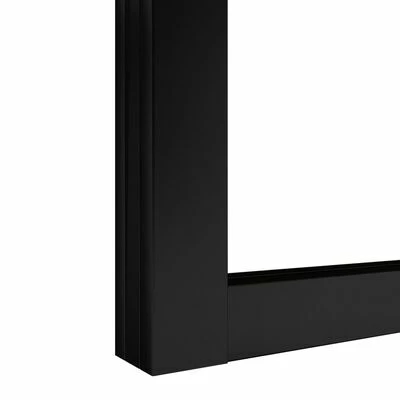 VidaXL Porte coulissante Aluminium et verre ESG 102,5x205 cm Noir 8 VidaXL Porte coulissante Aluminium et verre ESG 102,5x205 cm Noir – Image 6