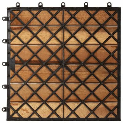 VidaXL Carreaux de terrasse Modèle vertical 30 x 30 cm Acacia 20 pcs 8 VidaXL Carreaux de terrasse Modèle vertical 30 x 30 cm Acacia 20 pcs – Image 6