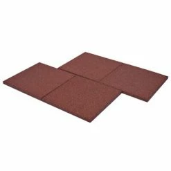 VidaXL Carreaux de protection antichoc 18pc Caoutchouc 50x50x3cm Rouge 13 VidaXL Carreaux de protection antichoc 18pc Caoutchouc 50x50x3cm Rouge -Matériaux de construction Soldes image 6 276271