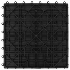 VidaXL Carreaux de terrasse 22 pcs 30 x 30 cm 2 m² WPC Noir 13 VidaXL Carreaux de terrasse 22 pcs 30 x 30 cm 2 m² WPC Noir -Matériaux de construction Soldes image 6 277800