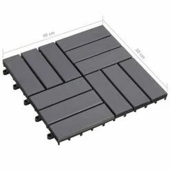 VidaXL Carreaux de terrasse 20pcs Délavage gris 30x30 cm Acacia solide 13 VidaXL Carreaux de terrasse 20pcs Délavage gris 30x30 cm Acacia solide -Matériaux de construction Soldes image 6 3054434