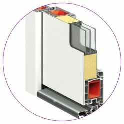 VidaXL Porte d'entrée Aluminium et PVC Blanc 100x210 cm -Matériaux de construction Soldes image 6 3056819