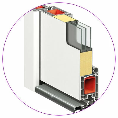 VidaXL Porte d'entrée Aluminium et PVC Blanc 110x210 cm 8 VidaXL Porte d'entrée Aluminium et PVC Blanc 110x210 cm – Image 6