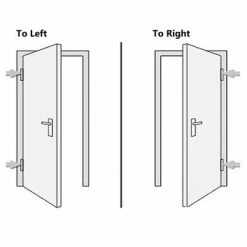 VidaXL Porte d'entrée Blanc 108x200 cm -Matériaux de construction Soldes image 6 3057568