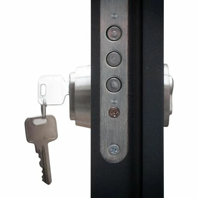 VidaXL Porte d'entrée Aluminium Anthracite 110x207,5 cm 8 VidaXL Porte d'entrée Aluminium Anthracite 110x207,5 cm – Image 6