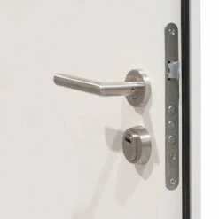 VidaXL Porte d'entrée Aluminium Blanc 100x200 cm -Matériaux de construction Soldes image 6 3059695