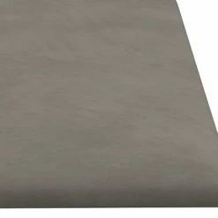 VidaXL Panneaux muraux 12 pcs Gris clair 60x15 cm Velours 1,08 m² -Matériaux de construction Soldes image 6 343835