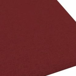 VidaXL Panneaux muraux 12 pcs Rouge bordeaux 30x30 cm Tissu 1,08 m² -Matériaux de construction Soldes image 6 343960