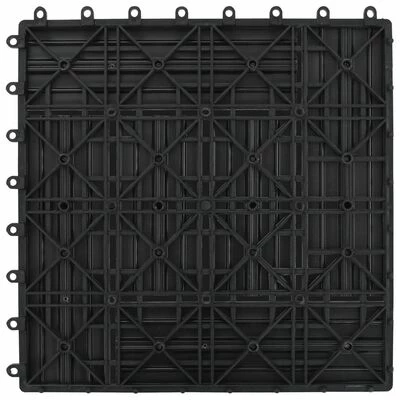 VidaXL Carreaux de terrasse 30x30 cm 11 pcs Gris WPC 1 m2 8 VidaXL Carreaux de terrasse 30x30 cm 11 pcs Gris WPC 1 m2 – Image 6